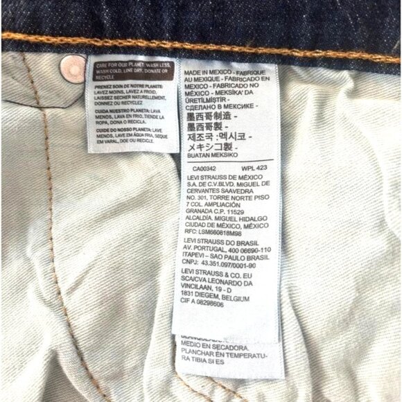 Mens LEVI'S Jeans 541 Size 54 x 30 Big and Tall Athletic Taper Medium Wash Blue - Picture 8 of 9